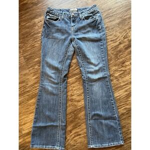 Earl Jeans Womens Size 6 Boot Cut Blue Denim Measures 30x29 thick stitch